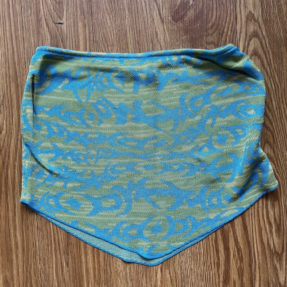 Paloma Wool Tattoo Print Tube Top. Size S.